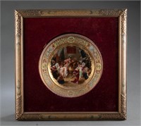 Royal Vienna porcelain plate, 19th c.