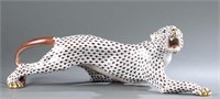 Herend porcelain leopard figure.