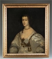 Portrait of Queen Henrietta Maria, O/C.