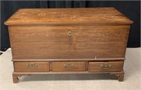 American Chippendale blanket chest.