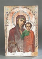 Russian icon of Mother of God of Kazan
