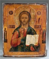 Russian icon of Christ Pantocrator, 19th c.