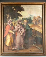 The Road to Emmaus, O/B, late 19th c.