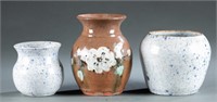 3 North Carolina pottery vessels