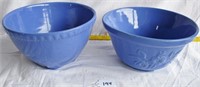 Blue stoneware bowls