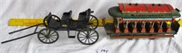 Street car & horse drawn buggy