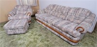 Sofa & Chair Set W/ Ottoman