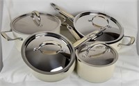 Kitchenaid Pro 7 Piece Hard Base Pots & Pans Set