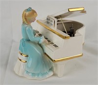 Josef Originals Ceramic Figurine Music Box Piano