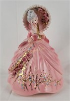 Josef Originals Ceramic Figurine Pink Parasol Dres