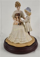 Jan Hagara Music Box Mother W/ 2 Daughters