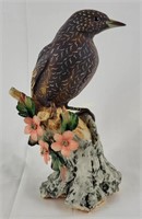 Capodimonte Porcelain Bird & Flowers Figurine