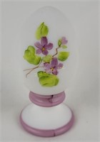 Fenton Ceramic Egg W/ Flowers