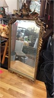 Caroline Beveled Mirror with Gold Frame