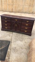 Solid Wood Triple Dresser with Mirror