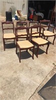Six Wood Chairs