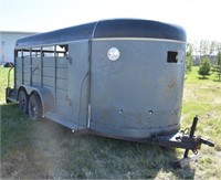 1980 Stock Trailer, T/A, 6ft x 16ft, 15" Tires,