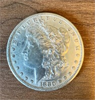 1880 Morgan Silver dollar