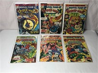 6 Marvel Team Up Comic Books 1975-1976