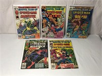 5 Marvel Team Up Comic Books 1976-1977