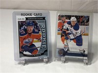 2 Connor McDavid Hockey Cards With Rookie