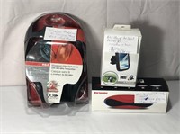 Headphones, Speaker & Phone Mount Lot