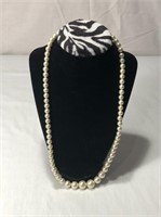 25" Faux Pearl Necklace