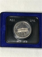 1973 P.E.I Canada Nickel Dollar In Case