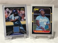 Bo Jackson Rookie & Jersey Patch Baseball Cards