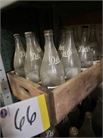 Wood crate and bottles