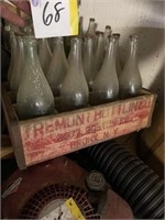 Old crate and bottles