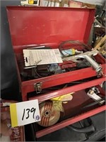 Red toolbox and tools