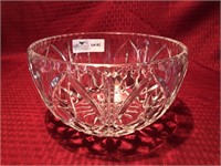 Cut crystal bowl, 9 in.