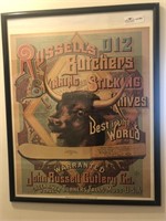 Russell’s butcher knives poster reproduced from
