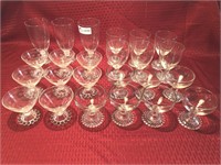 13 piece candle wicking crystal stemware