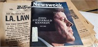 1963 Newspapers & Newsweek - J F Kennedy