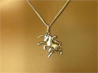 Sterling Silver Unicorn Pendant Necklace