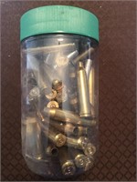 Container of empty Shell casings