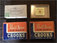 4 x Vintage CIGAR Boxes