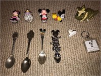 WALT DISNEY Collection, Spoons, Figures, etc