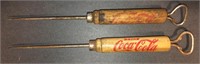 2 x Vintage COCA-COLA Bottle Openers