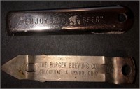 2 x Vintage BURGER BEER Bottle Openers