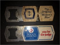 2 x Vintage MOLSON'S BEER Bottle Openers