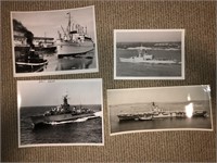 4 x ORIGINAL PHOTOS of Navy Ships