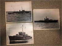 3 x ORIGINAL PHOTOS of Navy Ships