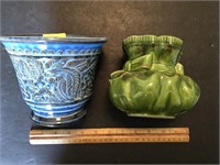 2 x Pottery, Ceramic Vases