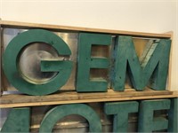 Original Gem Motel Sign from LA