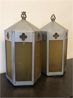 Pr Art Deco Church Hanging Pendant Lights