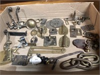 Collection Early 1900;s Brass latches knobs