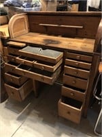 Early 1900's Watch Makers Cabinet Desk